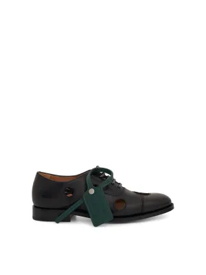 Oxfords Vs Brogues Vs Derby Off-White x Church's Consul Shoe in Black/Green