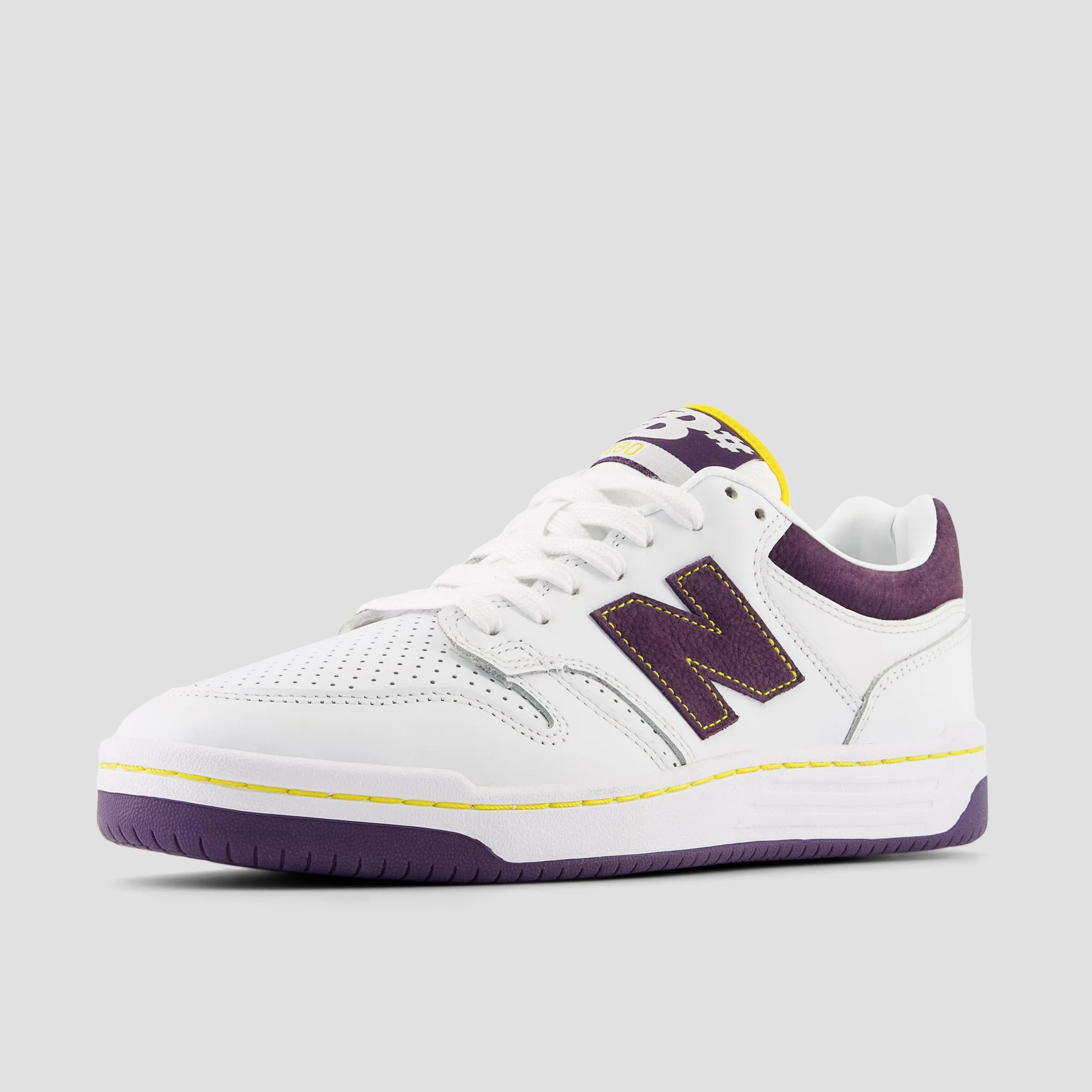 Shoes Baseball New Balance New Balance 480 Shoes White / Purple
