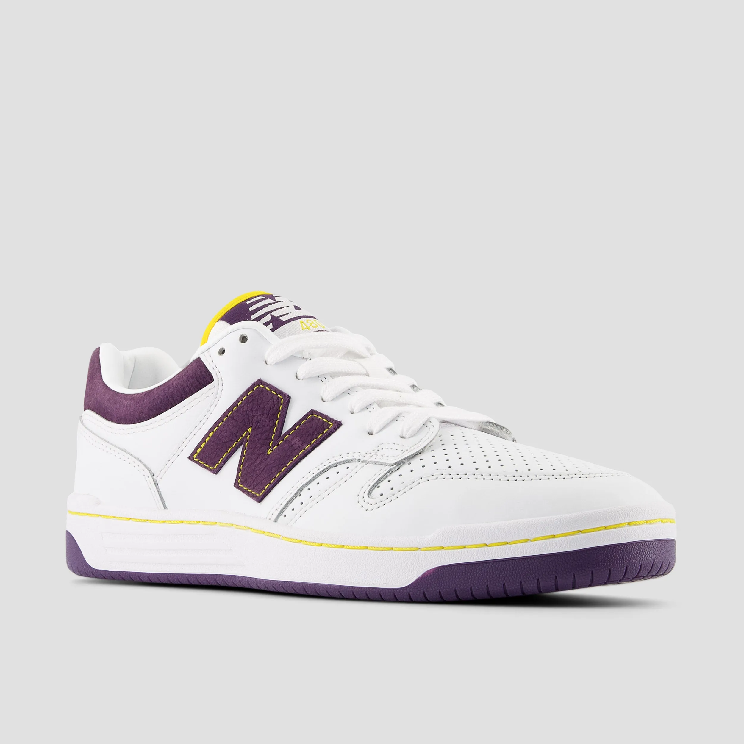 New Balance 480 Shoes White / Purple New Balance Navy Womens