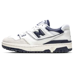Black New Balance Mens Trainers NEW BALANCE 550 NAVY BLUE
