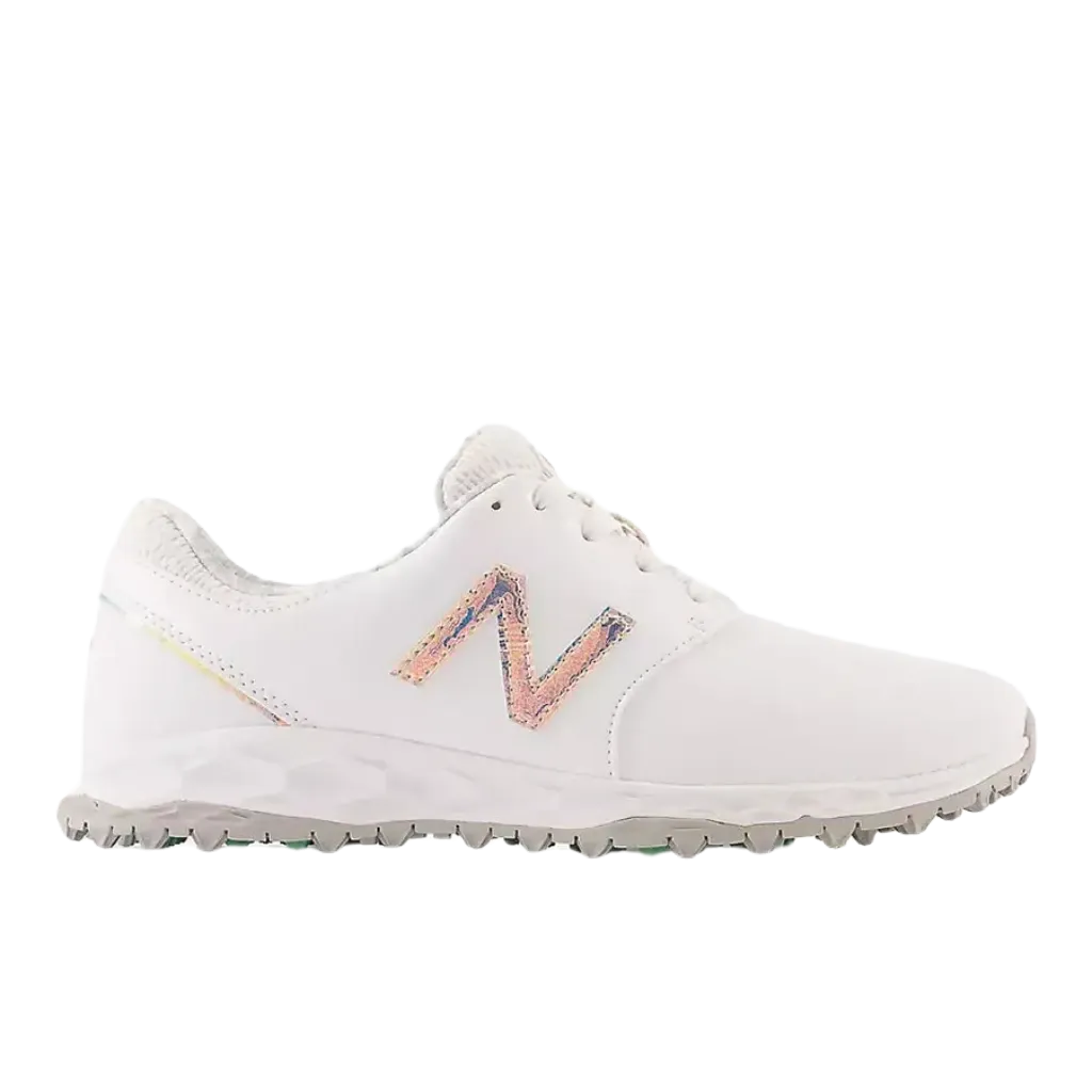 Men New Balance Shoes New Balance Ladies Fresh Foam Breathe Golf Shoe - White
