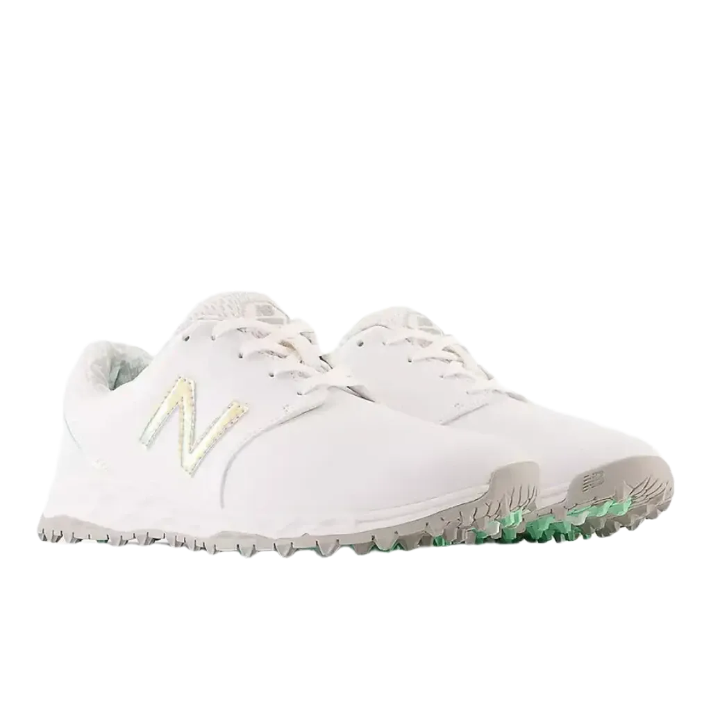 Men's New Balance Mules New Balance Ladies Fresh Foam Breathe Golf Shoe - White