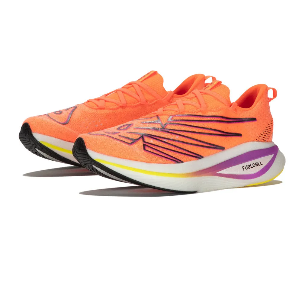 New Balance Racing Spikes New Balance Men's Fuel Cell Super Comp Elite V3 Running Shoes, Red, 12