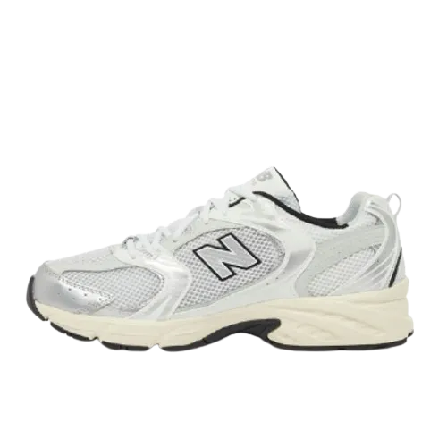 New Balance Fresh Foam 3000 V7 Turf Baseball Shoes New Balance MR530TA - White with Silver Metallic and Black