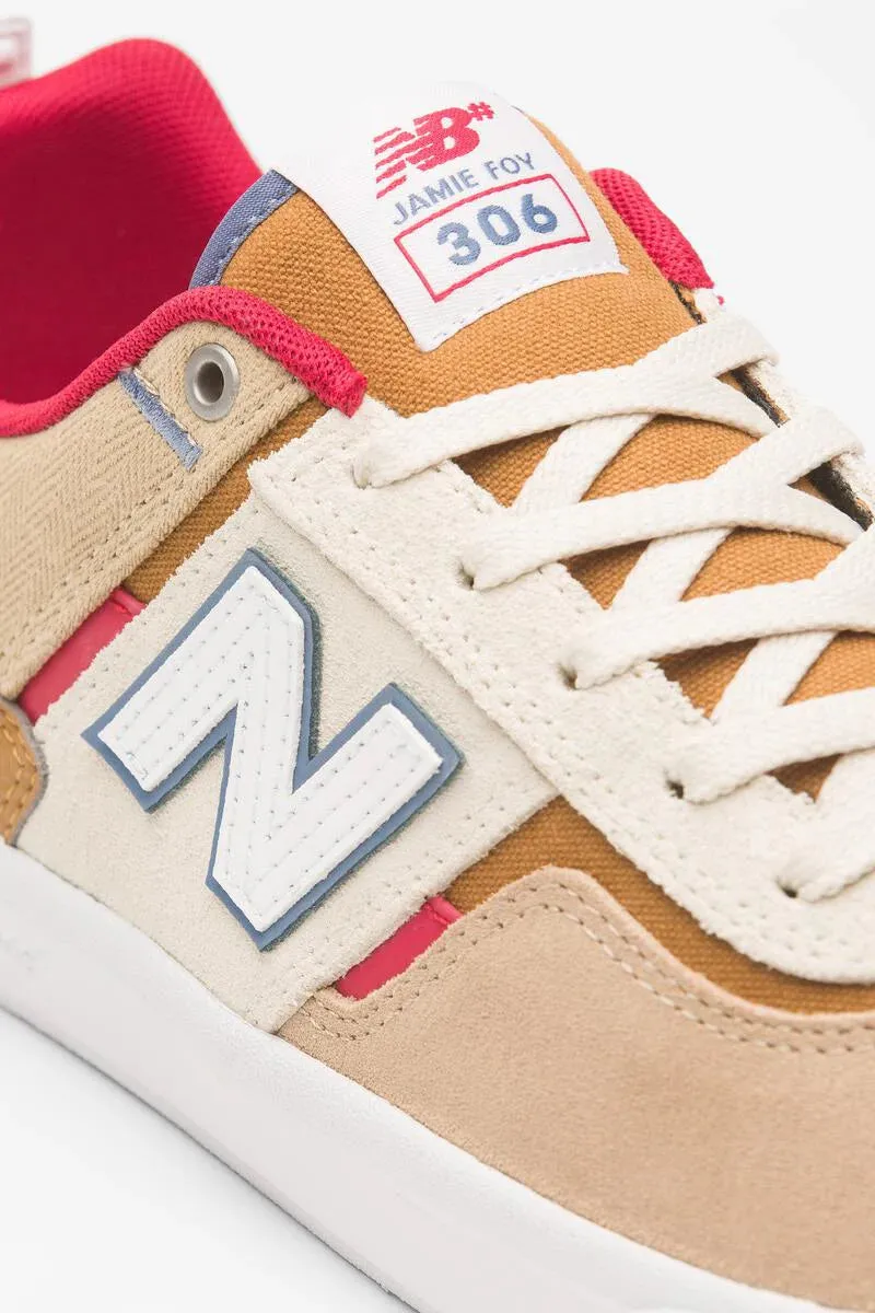 New Balance Womens 890 New Balance Numeric 306 Jamie Foy-Tan/Red/White