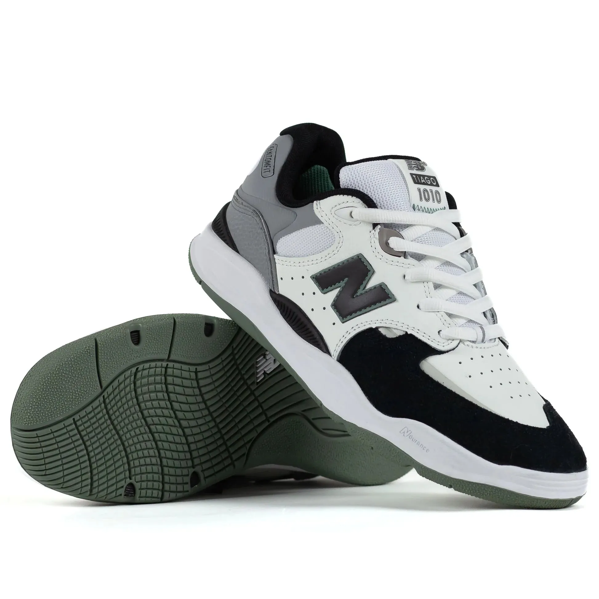 New Balance Numeric Tiago Lemos 1010 Shoes-White/Black/Grey Black Sneakers Womens New Balance