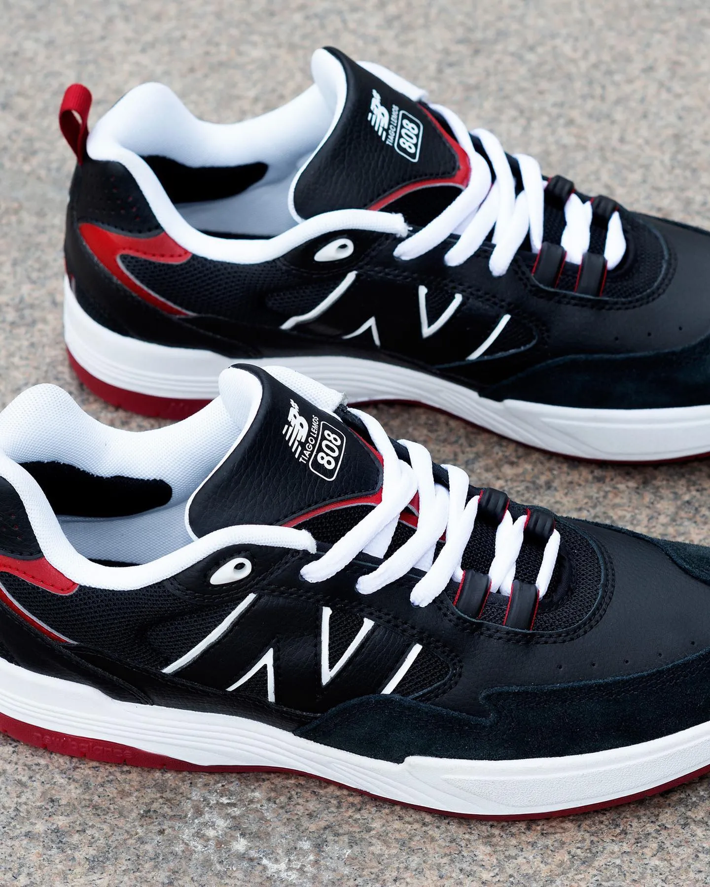 Pink And Gold New Balance New Balance Numeric Tiago Lemos 808 Skate Shoes