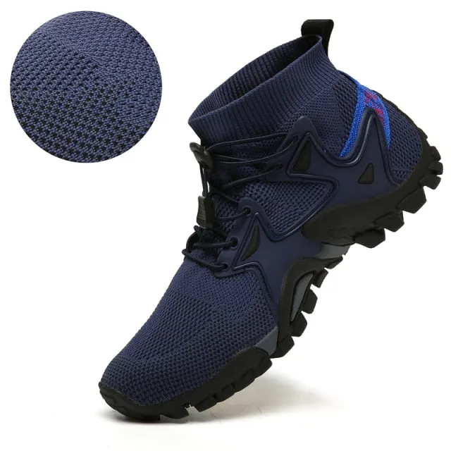 Hitop Sneakers New Mesh Breathable Hiking Shoes Men's Sneakers Outdoor Sports Shoes