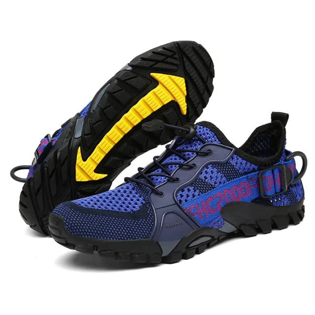 New Mesh Breathable Hiking Shoes Men's Sneakers Outdoor Sports Shoes Canvas Boat Sneakers