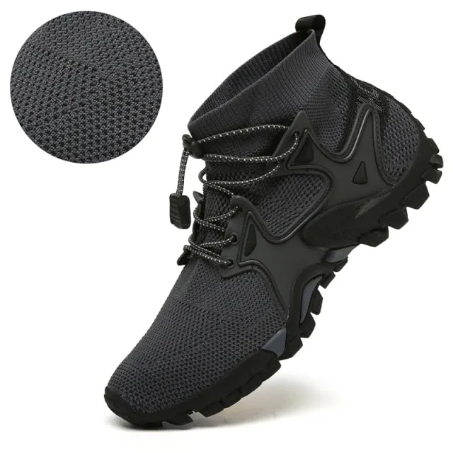 Bzee Sneakers New Mesh Breathable Hiking Shoes Men's Sneakers Outdoor Sports Shoes