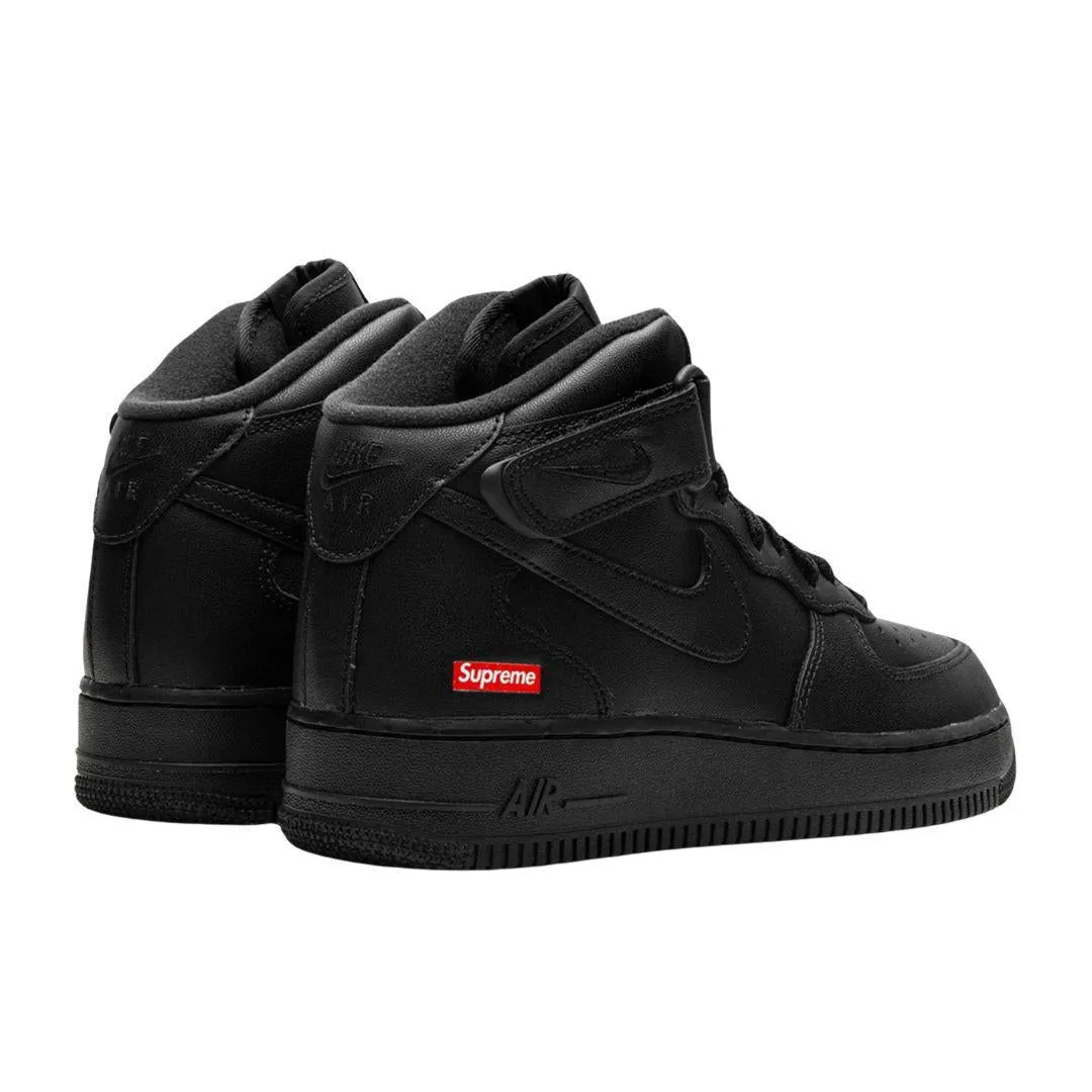NIKE AIR FORCE 1 MID SUPREME LOGO BLACK Best Asics Shoes For Walking On Concrete