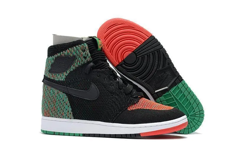 Nike Air Jordan 1 High Retro Flyknit BHM Shoes Basketball Men Size US 7 - 13 Asics 727 Weightlifting Shoes