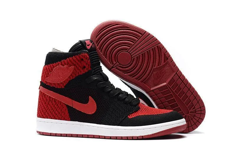 Nike Air Jordan 1 High Retro Flyknit Red Shoes Basketball Men Size US 7 - 13 Asics Gel-rocket 12 Court Shoes Product Info And Reviews