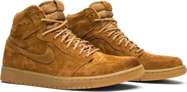 Nike Air Jordan 1 High Wheat Shoes Basketball Men Asics Elite Wrestling Shoe