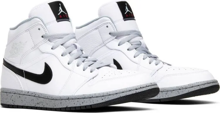 Nike Air Jordan 1 High White Cement Shoes Basketball Men Asics Indoor Court Shoes
