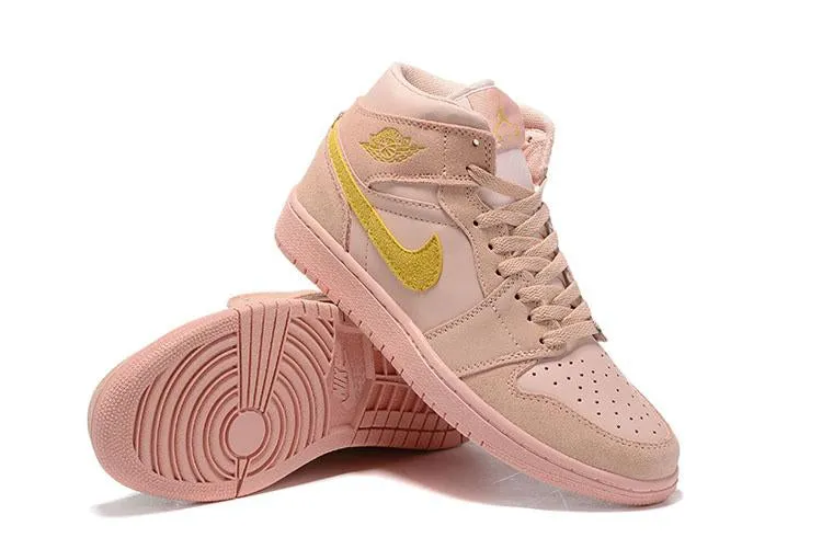 Nike Air Jordan 1 Mid 'Coral Gold' Sneaker Shoes Sale Men Size 7-12 Asics Rotation Shoes