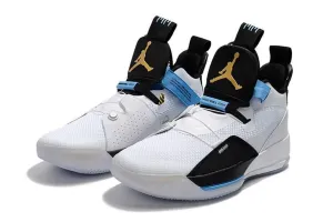Asics Military Shoes Nike Air Jordan 33 White Black Blue Men Shoes Sale Size US 7-12