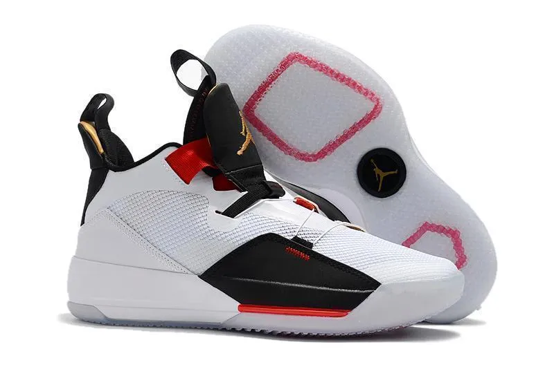 Nike Air Jordan 33 White Black Red Men Shoes Sale Size US 7-12 Asics Gel-citrek Running Shoes