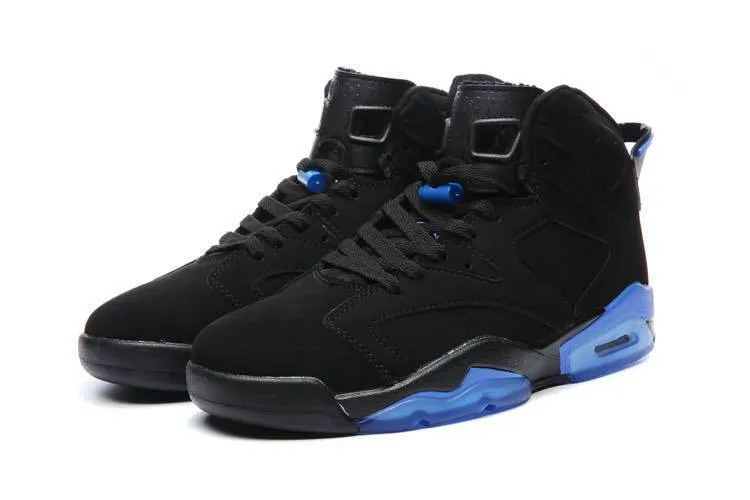 Nike Air Jordan 6 Retro Black Blue Men Shoes Sale Asics International Wrestling Shoes