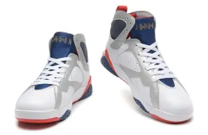 Cheap Asics Shoes Online Nike Air Jordan 7 Retro White Navy Red Shoes Basketball Men Size US 7 - 13