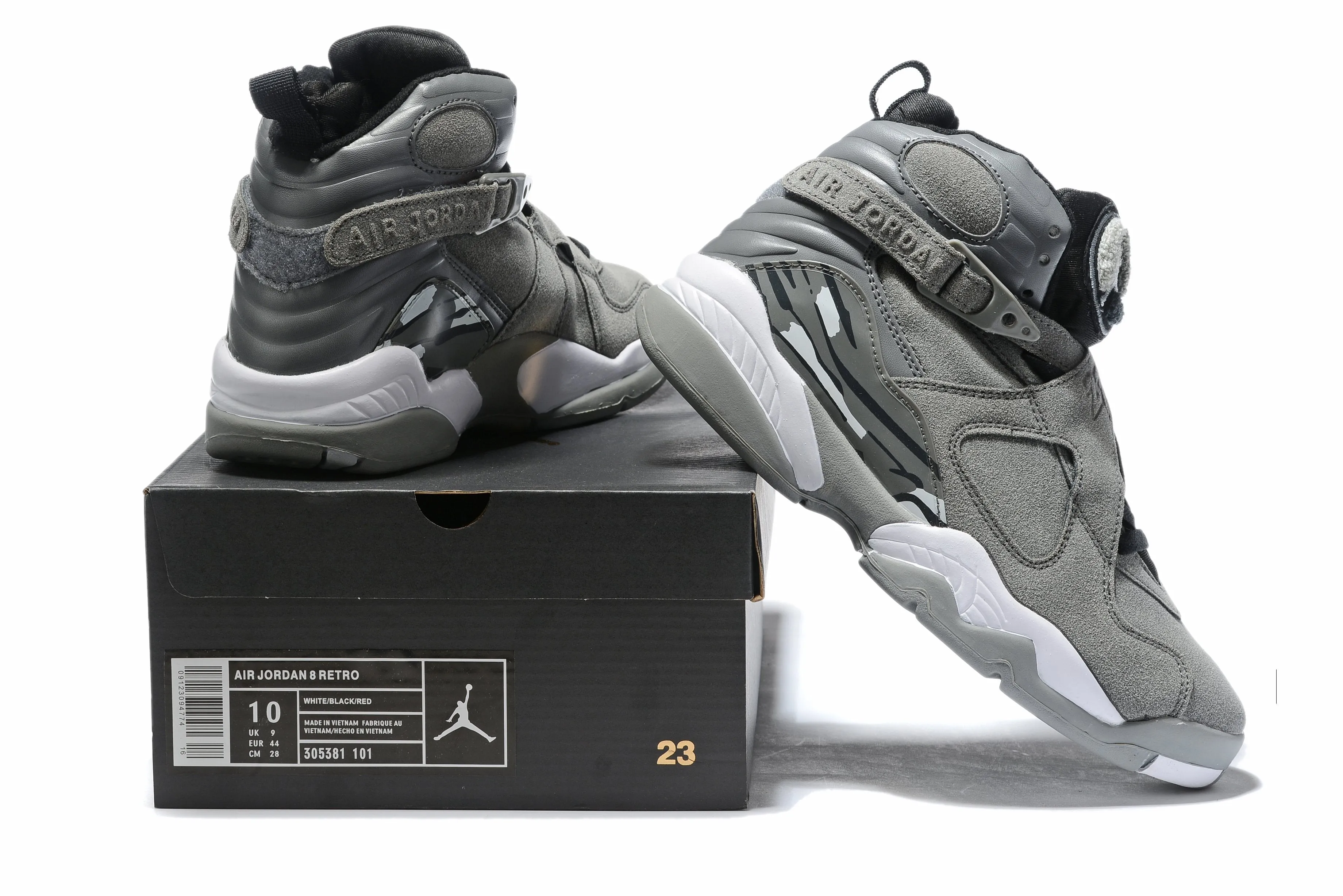 Nike Air Jordan 8 Retro 'Cool Grey' Sneaker Shoes Sale Men Size 8-13 Asics Gel-upcourt 3 Volleyball Shoes
