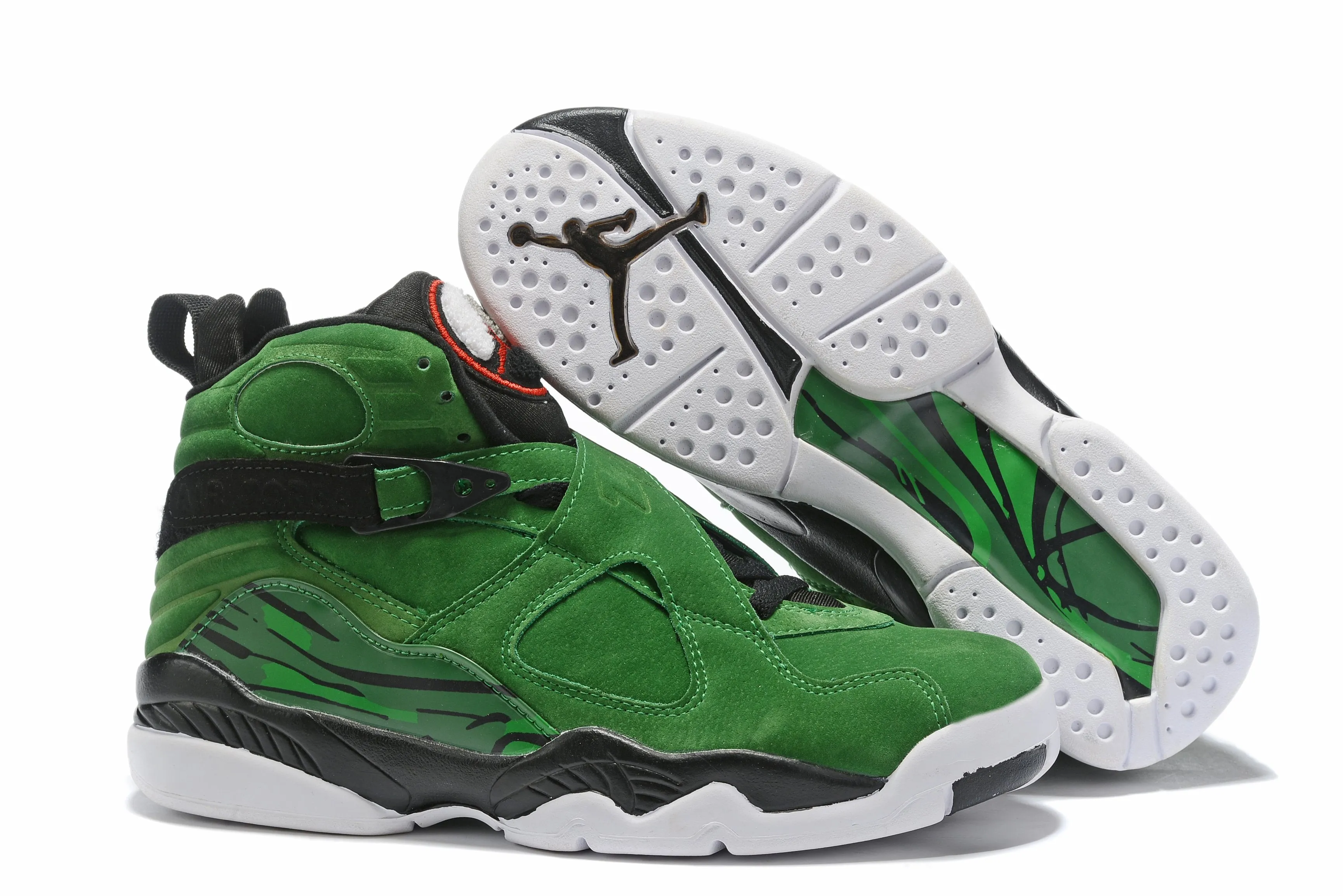 Nike Air Jordan 8 Retro 'Green Black' Sneaker Shoes Sale Men Size 8-13 Asics Tennis Shoes Sports Direct