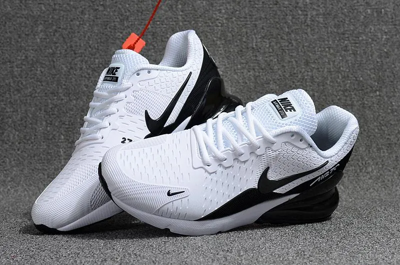 Best Long Distance Asics Running Shoes Nike Air Max 270 Black White Sneaker Shoes Sale Men Women Size 5.5 - 11