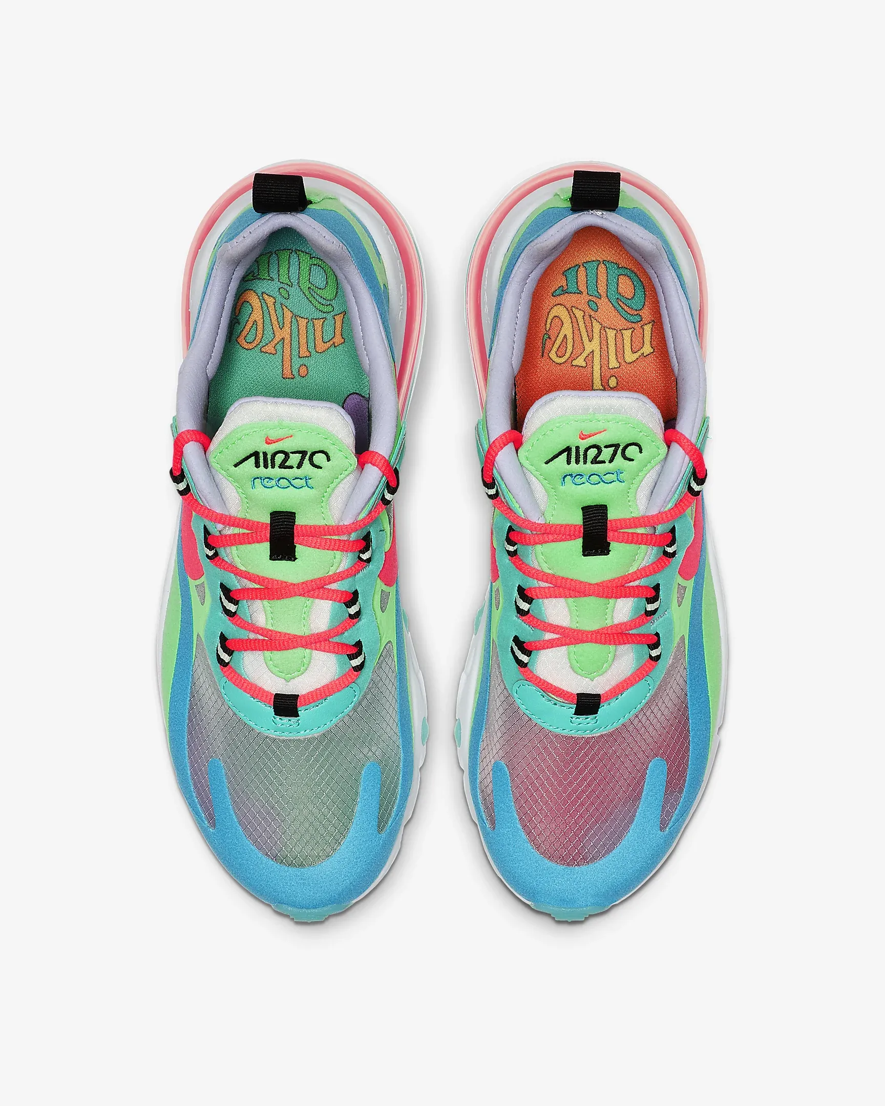 Asics Lyte Shoes Nike Air Max 270 React 'Electro Green Lagoon' Sneaker Shoes Sale Men Size 5.5 - 11