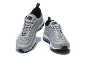 Nike Air Max 97 Ultra 17 Silve Grey Blue White Men Shoes Sale Size US 7, 8, 8.5, 9, 10, 11 Asics Cricket Spikes Shoes