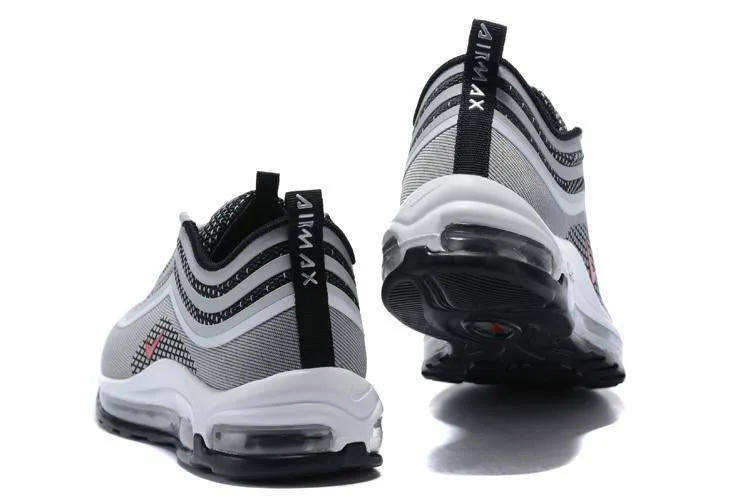 Asics Upcourt 5 Shoes Nike Air Max 97 Ultra 17 Silve Grey Red White Men Shoes Sale Size US 7, 8, 8.5, 9, 10, 11