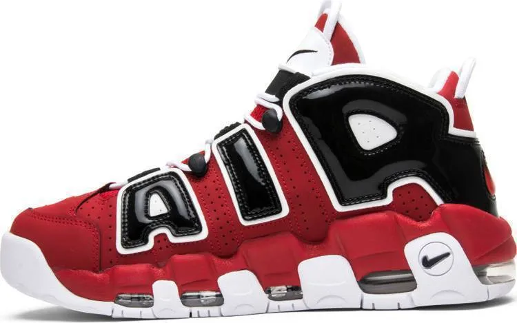 Nike Air More Uptempo 'Bulls' Sneaker Shoes Basketball Men Size US 7 - 13 Asics Netburner Ballistic Ff 3 Volleyball Shoes