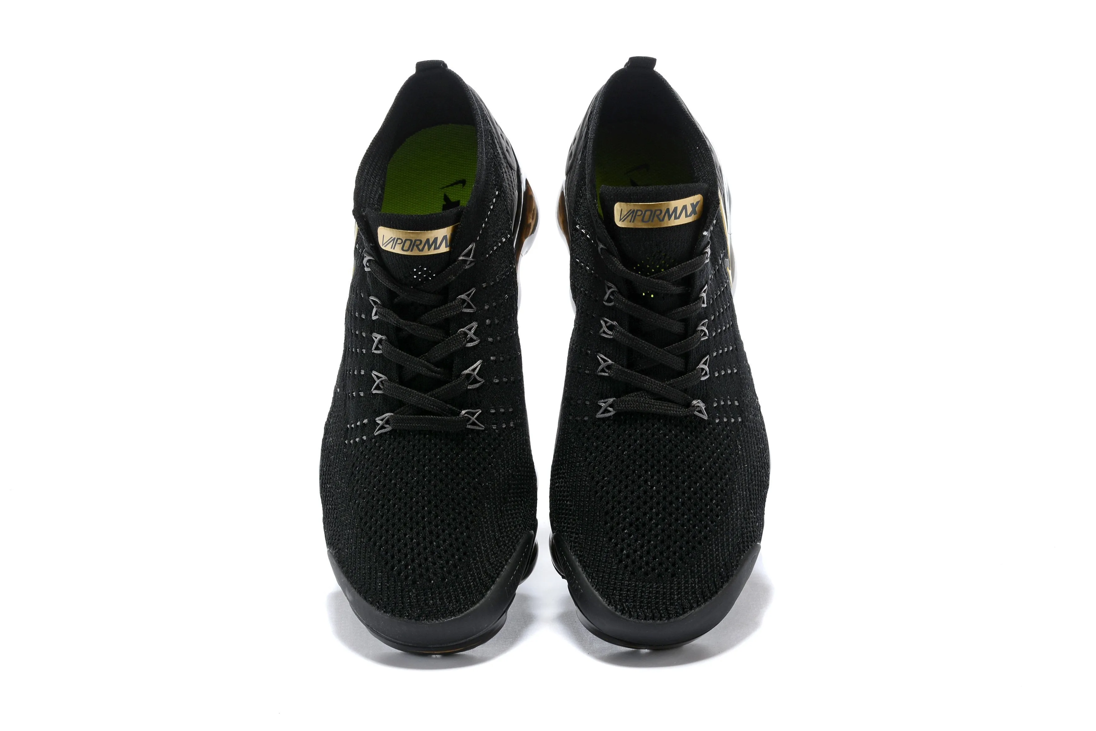 Nike Air Vapormax Flyknit 2 Black Gold Shoes Sneakers Men Sale Size US 7, 8, 8.5, 9, 10, 11 Sneakers Usa