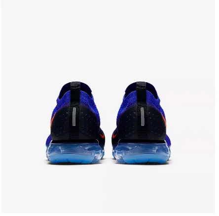 Nike Air Vapormax Flyknit 2 Blue Black Orange Shoes Sneakers Men Sale Size US 7, 8, 8.5, 9, 10, 11 Sneakers Metallic