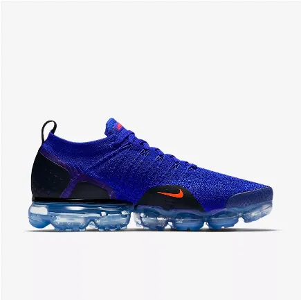 Best Sneakers For Business Casual Nike Air Vapormax Flyknit 2 Blue Black Orange Shoes Sneakers Men Sale Size US 7, 8, 8.5, 9, 10, 11