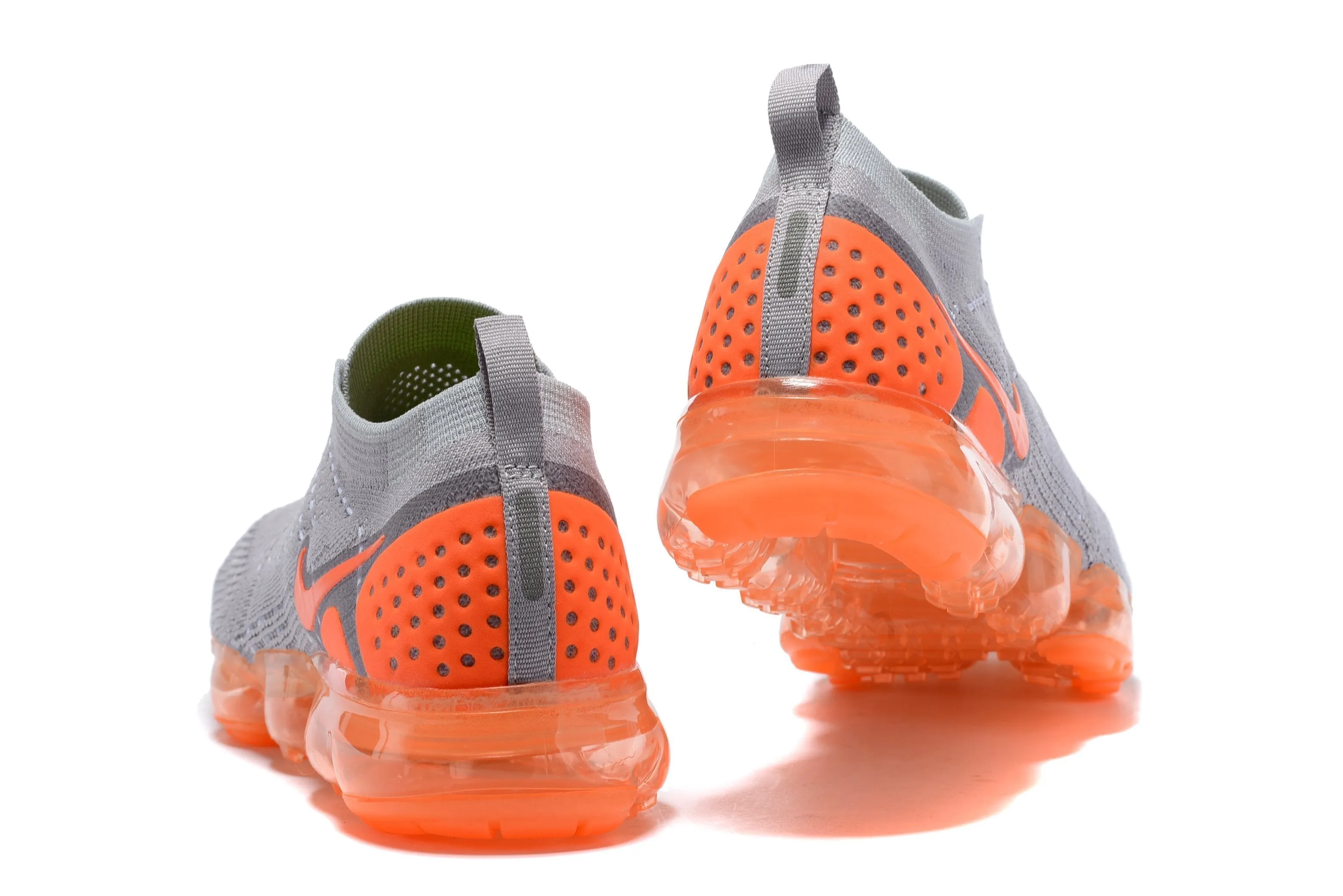 Nike Air Vapormax Flyknit 2 Grey Orange Shoes Sneakers Men Sale Size US 7-11 Snoop Dogg Sneakers