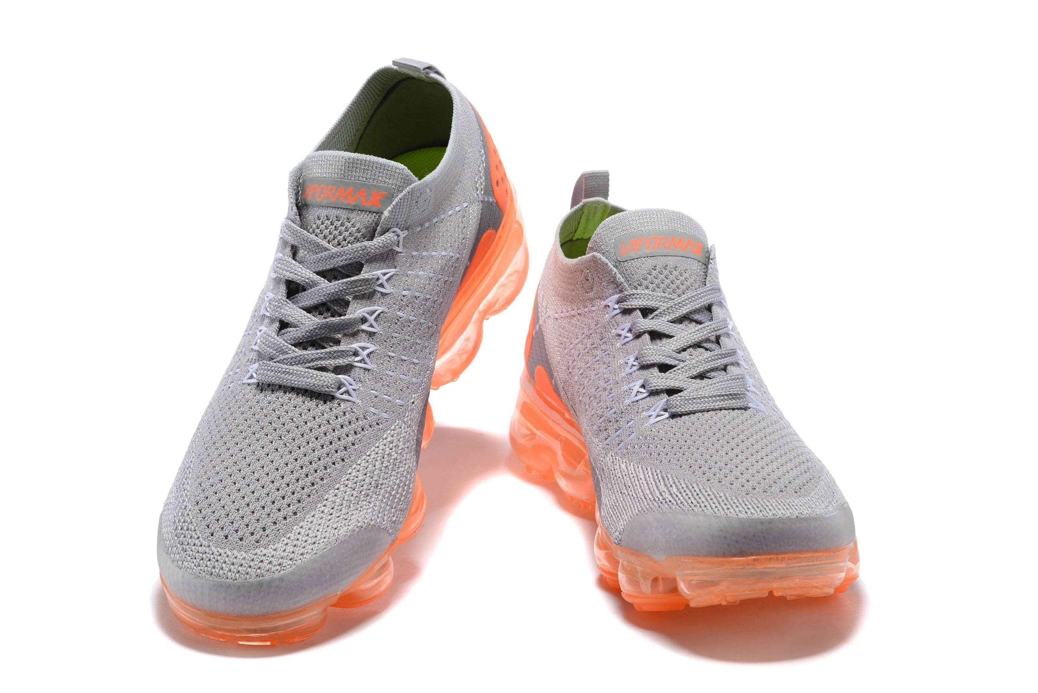 Sneakers Timeless Nike Air Vapormax Flyknit 2 Grey Orange Shoes Sneakers Men Sale Size US 7-11