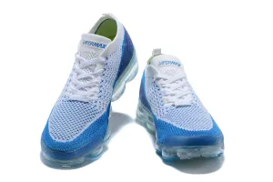 Customize Sneakers Nike Air Vapormax Flyknit 2 White Blue Shoes Sneakers Men Sale Size US 7, 8, 8.5, 9, 10, 11