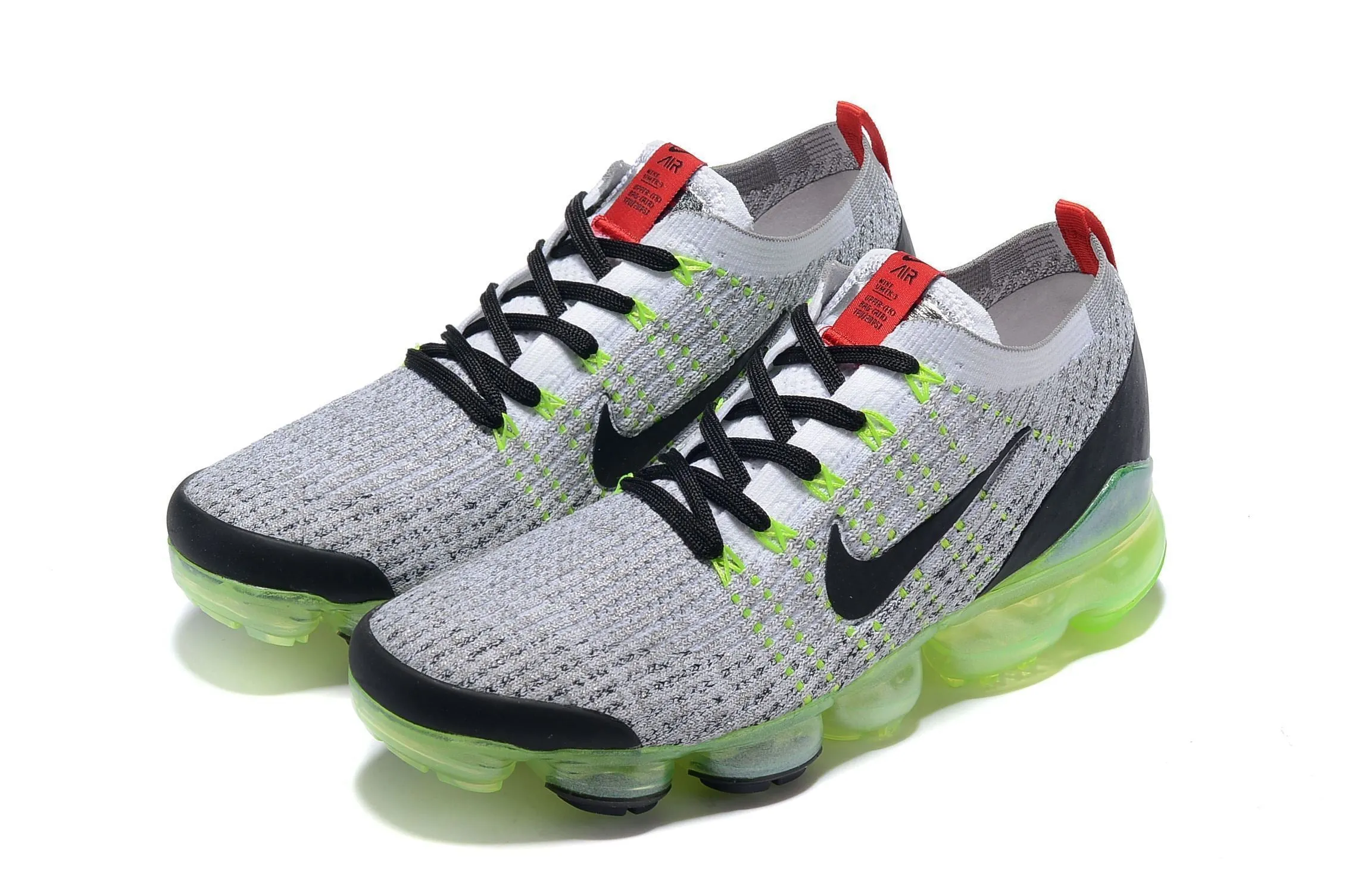 Sneakers Basketball Nike Air Vapormax Flyknit 3 "Neon" Grey Black White Shoes Sneakers Men Sale Size US 7, 8, 8.5, 9, 10, 11