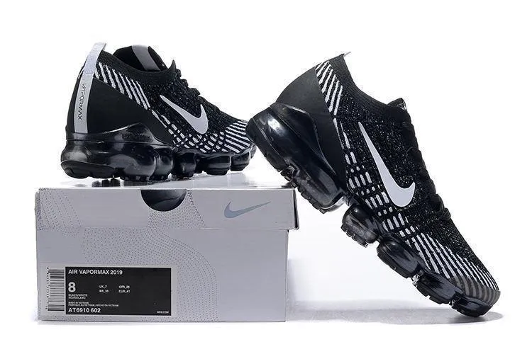 Nike Air Vapormax Flyknit 3 Black White Shoes Sneakers Men Sale Size US 7, 8, 8.5, 9, 10, 11 Rhude Sneakers
