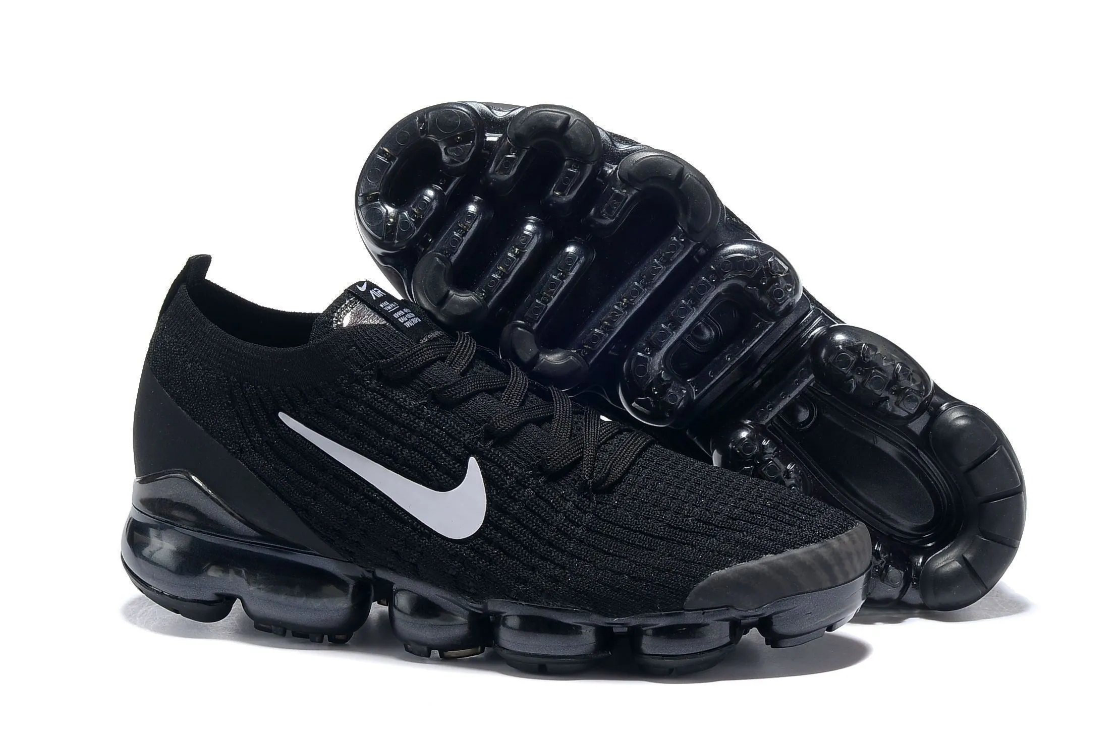 Winter Walking Sneakers Nike Air Vapormax Flyknit 3 "All Black" Shoes Sneakers Men Sale Size US 7-11