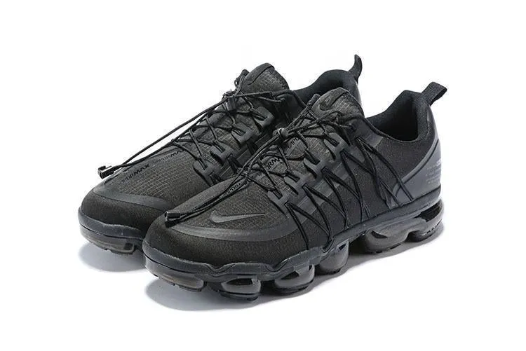 Chiefs Sneakers Nike Air Vapormax Run Utility All Black Shoes Sneakers Men Sale Size US 7-11