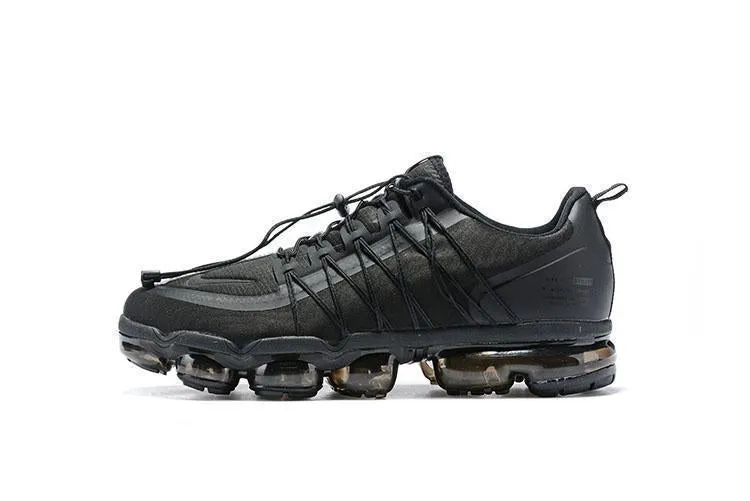Best Platform Sneakers Nike Air Vapormax Run Utility All Black Shoes Sneakers Men Sale Size US 7-11