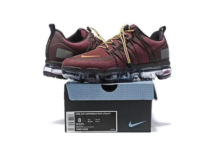 Nike Air Vapormax Run Utility 'Burgundy Crush' Shoes Sneakers Men Sale Size US 7, 8, 8.5, 9, 10, 11 Best Leather Sneakers