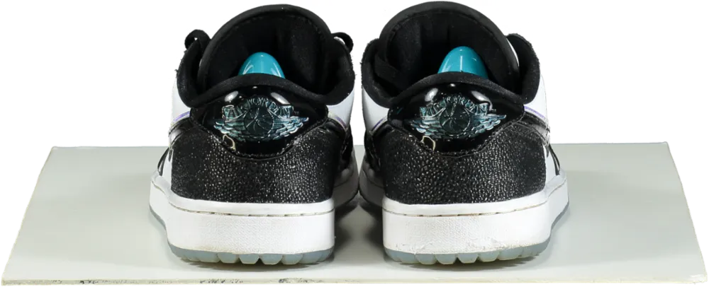 Shoes For Flat Feet Asics Nike Black and White Air Jordan 1 Low Golf Shoes UK 7.5