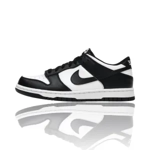 Nike Dunk Low Black White GS Asics Gel Dedicate 5 Tennis Shoe