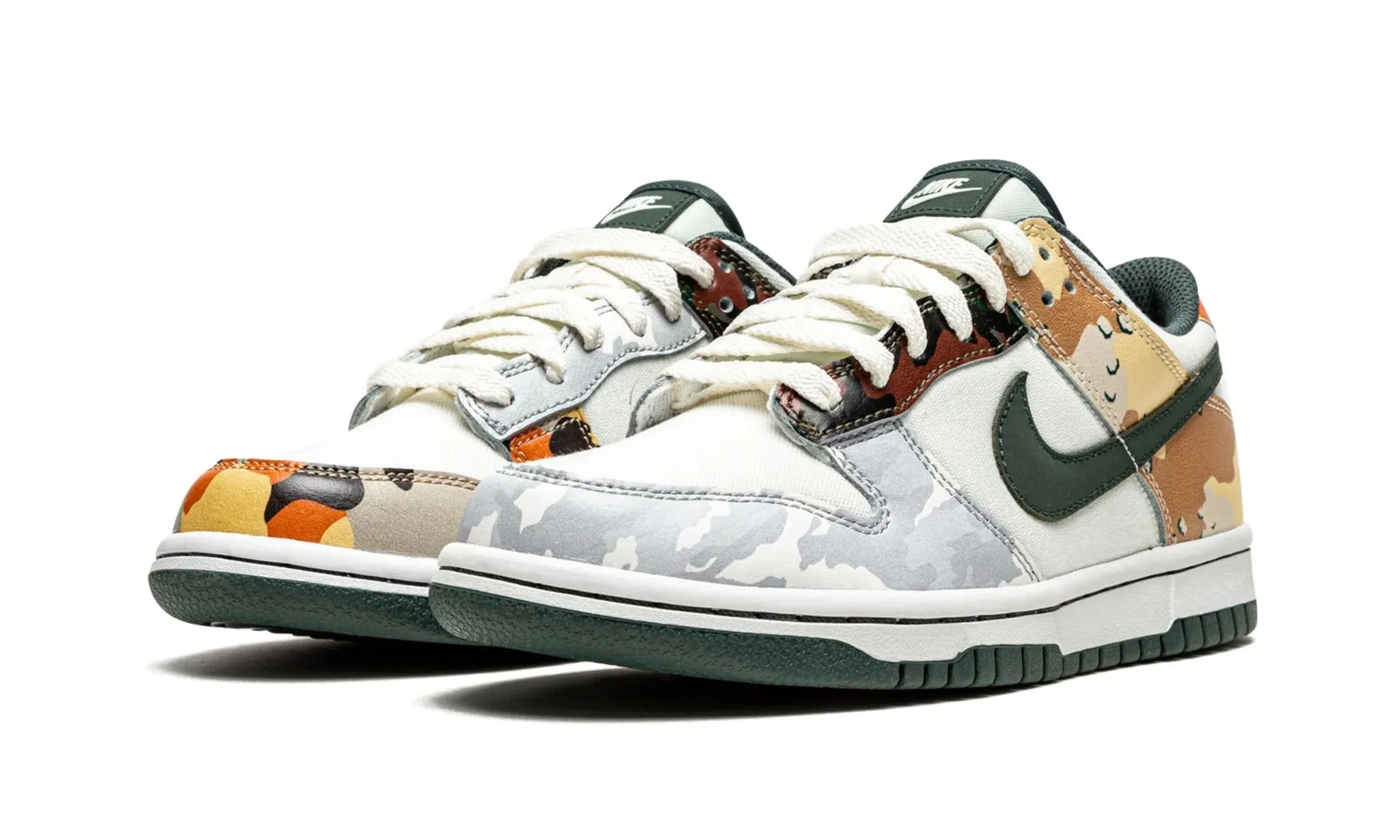 NIKE DUNK LOW SAIL MULTI CAMO (GS) Asics Shoe Release Dates