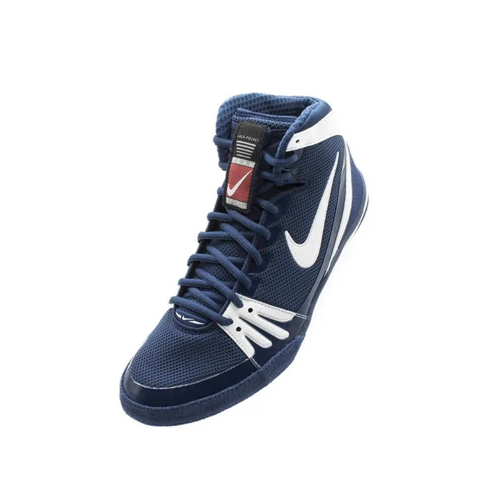 Nike Freek Wrestling Boxing Boots - Navy/White Asics Soft Running Shoes