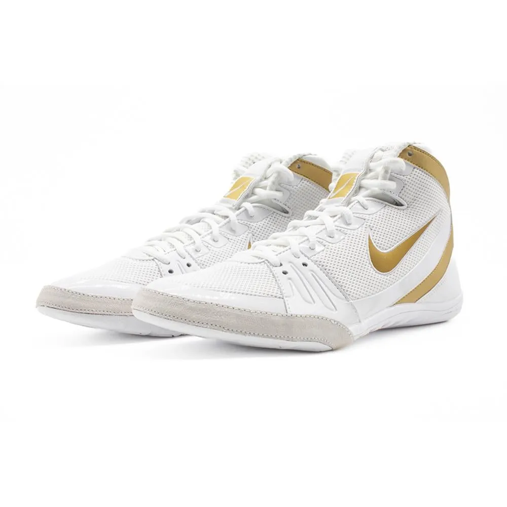 Nike Freek Wrestling Boxing Boots - White/Gold Asics Running Shoes And Apparel