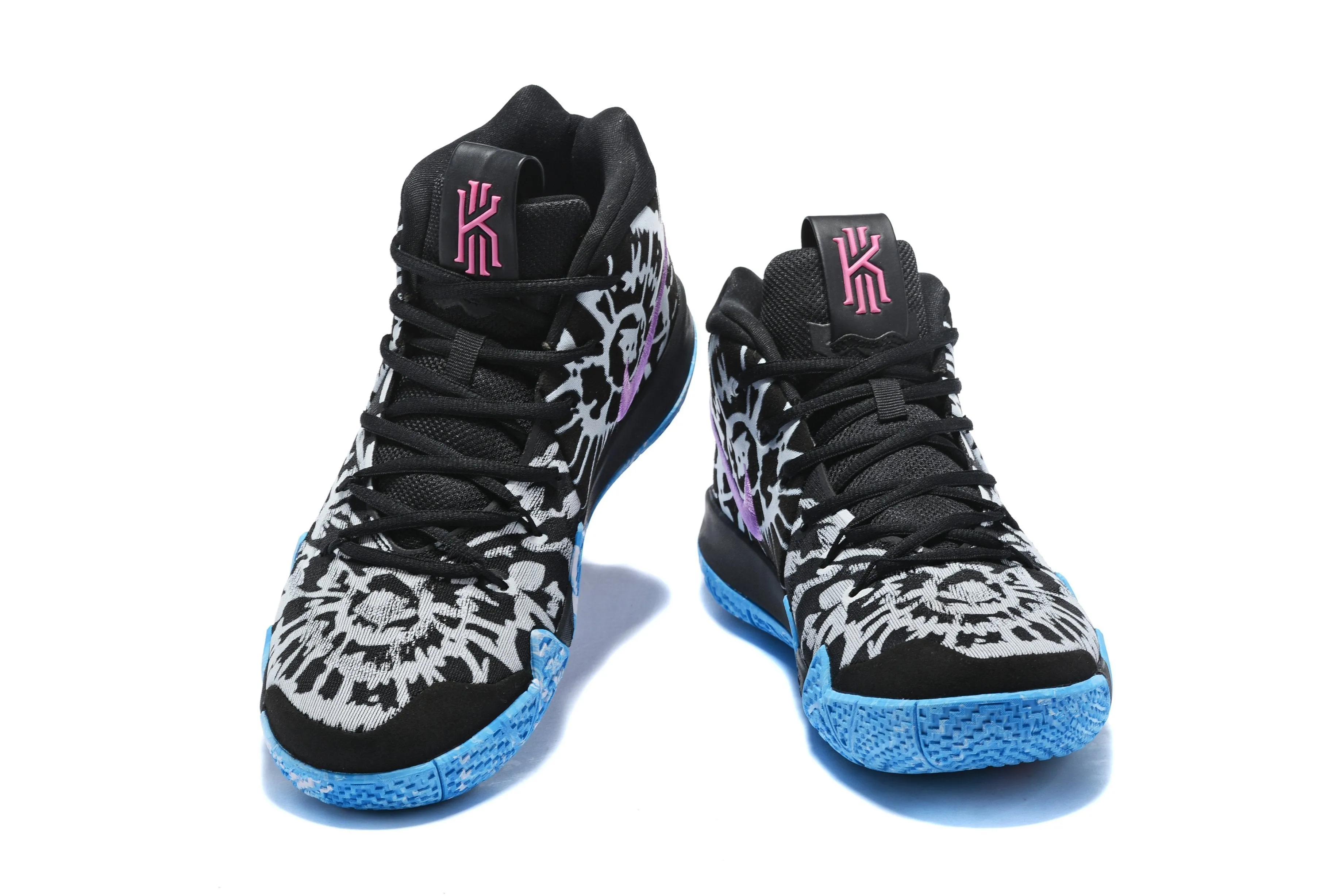 Nike Kyrie 4 Black White Jade Purple Men Basketball Shoes Sale Size US 7-12 Fastest Asics Shoes