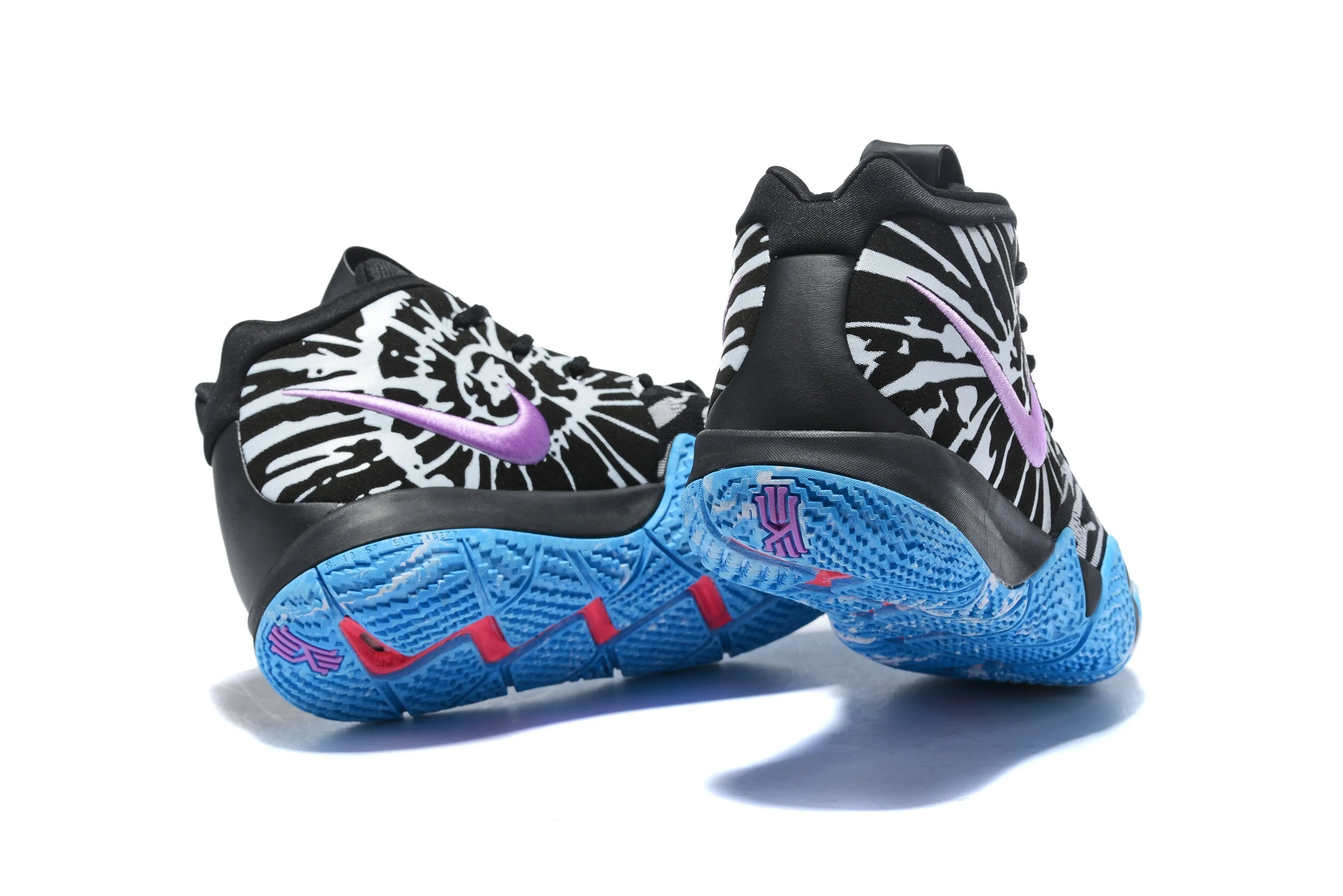Best Way To Clean Asics Shoes Nike Kyrie 4 Black White Jade Purple Men Basketball Shoes Sale Size US 7-12
